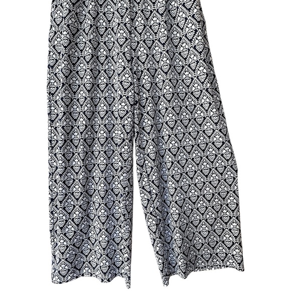 TALBOT’S | NWOT V-NECK TWIST BACK JERSEY KNIT JUMPSUIT NAVY & WHITE | SM PETITE - Picture 7 of 15